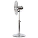 Best Value Igenix DF1660 Pedestal Fan, 16 Inch, 3 Speed, Quiet Operation, Oscillating, Adjustable Height, Cooling Fan, Retro Chrome Design, Ideal for Home and Office, Chrome