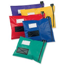 Best Value Versapak Mailing Pouch Durable PVC-coated Nylon 355x470mm Red Ref CVF3_RDS