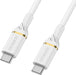 OtterBox Standard - USB cable - USB-C (M) to USB-C (M) - USB 2.0 - 3 A - 2 m - Power Delivery support - cloud dust white