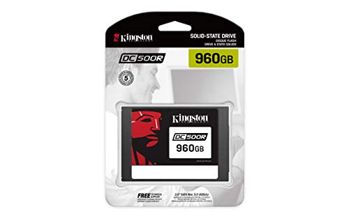 Kingston Data Center DC500R - Solid state drive - encrypted - 960 GB - internal - 2.5" - SATA 6Gb/s - AES - Self-Encrypting Drive (SED)