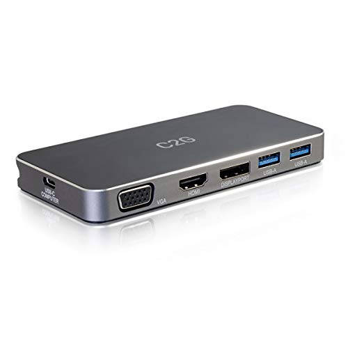 C2G - Docking station - USB-C - VGA, HDMI, DP