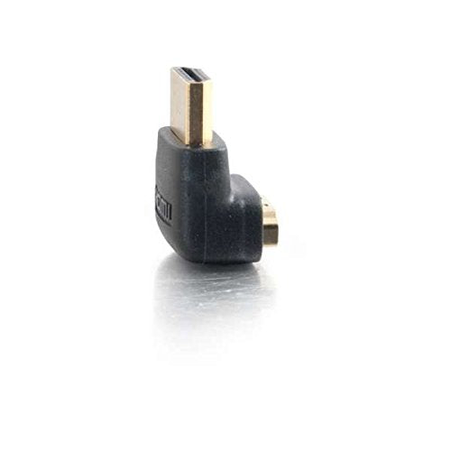 C2G 90░ Down Adapter - HDMI adapter - HDMI male to HDMI female - black - 90░ connector