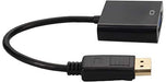 AddOn 8in DisplayPort to VGA Adapter Cable - DisplayPort cable - DisplayPort (M) to HD-15 (VGA) (F) - 20 cm - black