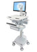 Ergotron StyleView - Cart for LCD display / keyboard / mouse / CPU / notebook / barcode scanner - medical - aluminium, zinc-plated steel, high-grade plastic - grey, white, polished aluminium - screen size: up to 24" - output: AC 230 V - 66 Ah - Lead Acid