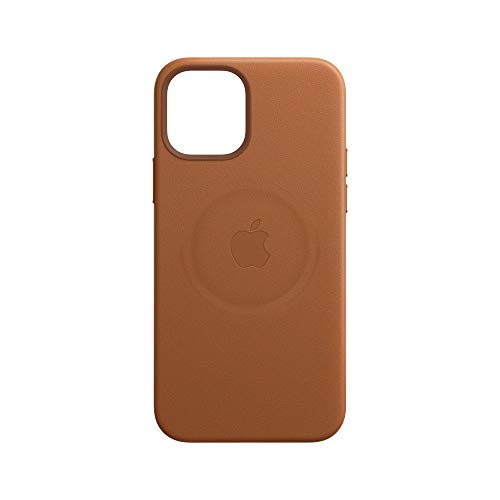 Apple with MagSafe - Back cover for mobile phone - leather - saddle brown - for iPhone 12, 12 Pro