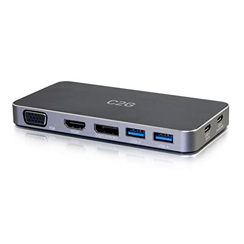 C2G - Docking station - USB-C - VGA, HDMI, DP