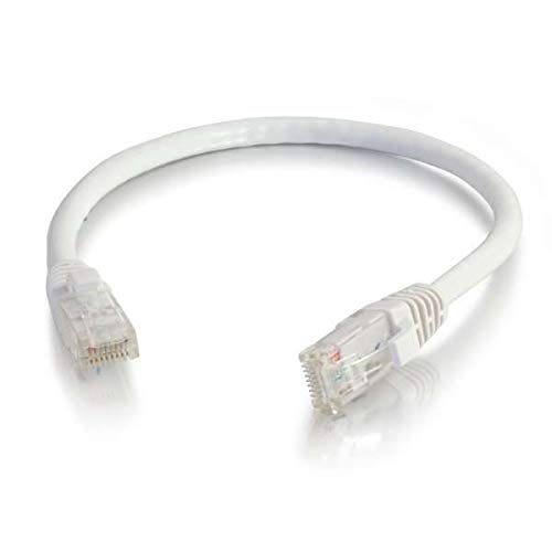 C2G Cat6 Booted Unshielded (UTP) Network Patch Cable - Patch cable - RJ-45 (M) to RJ-45 (M) - 30 cm - UTP - CAT 6 - molded, snagless, stranded - white