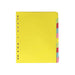 Elba Divider A4+ 10 Part Coloured Card 400007242