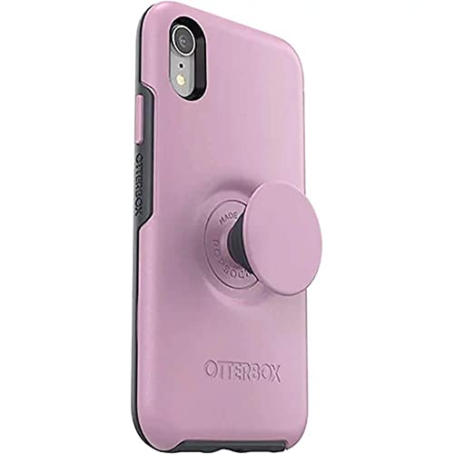 OtterBox Otter + Pop Symmetry Series - Back cover for mobile phone - polycarbonate, synthetic rubber - mauveolous - for Apple iPhone XR