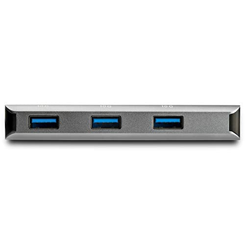 StarTech.com 3-Port USB 3.1 (Gen 2) Type C Hub with SD Reader & 9.8 Cable - 10Gbps - 1x USB 3.1 Type C - 3x USB 3.1 Type-A - USB-C Hub (HB31C3ASDMB)