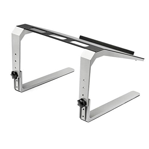 Adjustable Laptop Stand - Heavy Duty Steel & Aluminum - 3 Height Settings - Tilted - Ergonomic Laptop Riser for Desk (LTSTND)