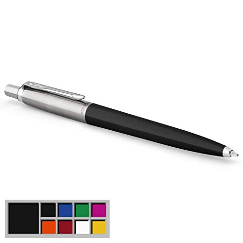 Parker Jotter Originals Ballpoint Pen, Classic Black Finish, Medium Point, Blue Ink, 1 Count