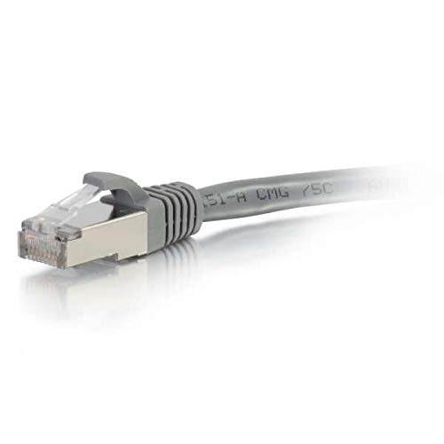 C2G Cat5e Booted Shielded (STP) Network Patch Cable - Patch cable - RJ-45 (M) to RJ-45 (M) - 100 m - STP - CAT 5e - molded - grey