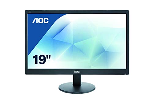 AOC E970SWN LED monitor - 18.5" - 1366 x 768 - 200 cd/m2 - 5 ms - VGA - black