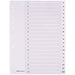 Best Value Polypropylene Dividers A4 20 Part A-Z White