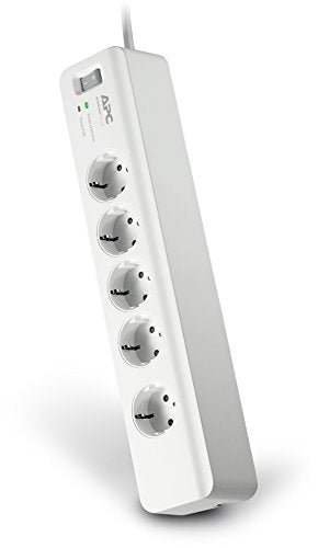 APC SurgeArrest Essential - Surge protector - AC 230 V - 2300 Watt - output connectors: 5 - Germany - white