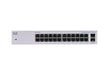 Cisco Business 110 Series 110-24T - Switch - unmanaged - 24 x 10/100/1000 + 2 x combo Gigabit SFP - desktop, rack-mountable, wall-mountable