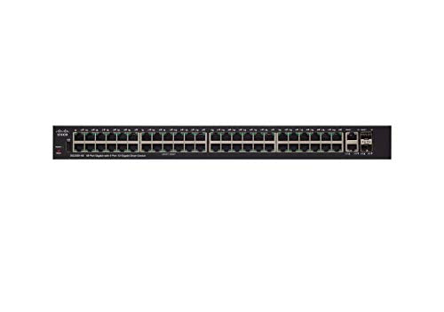 Cisco 250 Series SG250X-48 - Switch - L3 - smart - 48 x 10/100/1000 + 2 x 10 Gigabit Ethernet + 2 x 10 Gigabit SFP+ - rack-mountable