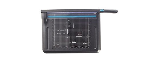 Best Value Avery A4 GUA4 Office Guillotine Paper Cutter, Black and Teal