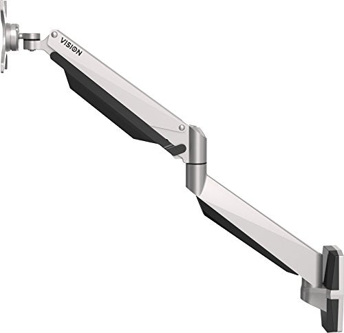 VISION Monitor Wall Arm Mount - LIFETIME WARRANTY - fits display 13 - 27" with VESA sizes 75 x 75, 100 x 100 - sturdy cold-rolled steel - after-installation levelling - reach from wall 44 - 282 mm / 1.7 - 11" - thumbscrews for fixing display - SWL 15 kg / 33 lb - black