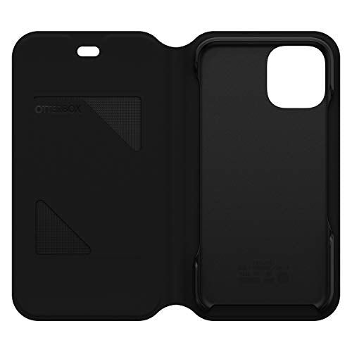 OtterBox Strada Series Via - Flip cover for mobile phone - polyurethane, polycarbonate, synthetic rubber - black night - for Apple iPhone 11 Pro