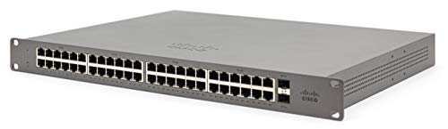 Cisco Meraki Go GS110-48P - Switch - Managed - 48 x 10/100/1000 (PoE+) + 2 x SFP (mini-GBIC) (uplink) - desktop, rack-mountable - PoE+