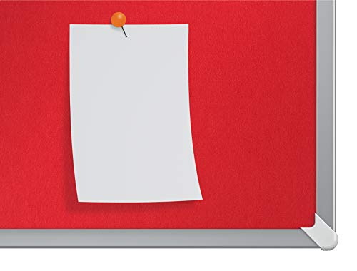 Nobo Impression Pro Widescreen Red Felt Board 1880X1060Mm Dd