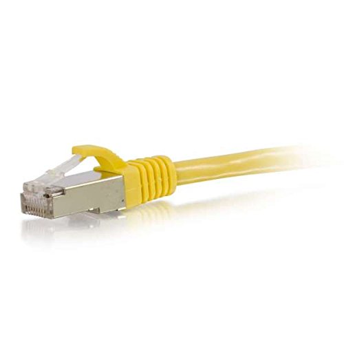 C2G Cat5e Booted Shielded (STP) Network Patch Cable - Patch cable - RJ-45 (M) to RJ-45 (M) - 1 m - STP - CAT 5e - molded - yellow