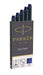 Parker Quink Ink Refill Cartridge for Fountain Pens Blue (Pack 5)