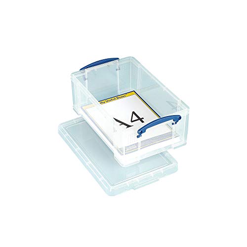 Best Value Really Useful 9 Litre Plastic Storage Box - Clear, Standard Packaging