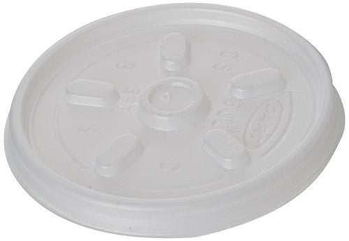 Best Value Dart 7 oz KISRY0092 Lid for Insulated Cup, Pack of 100, White