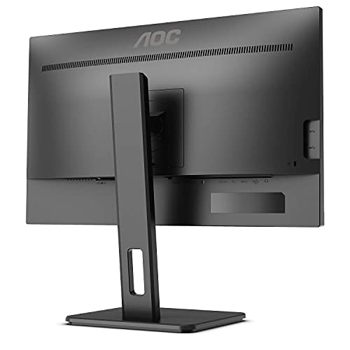 AOC U27P2 - LED monitor - 27" - 3840 x 2160 4K UHD (2160p) @ 60 Hz - IPS - 350 cd/m - 1000:1 - 4 ms - HDMI, DisplayPort - speakers - black