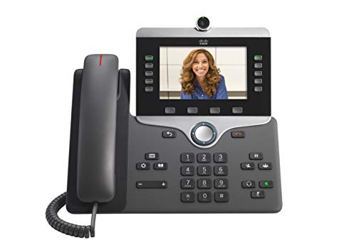 Cisco IP Phone 8865 - IP video phone - with digital camera, Bluetooth interface - IEEE 802.11a/b/g/n/ac (Wi-Fi) - SIP, SDP - 5 lines - charcoal