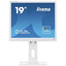 iiyama ProLite B1980D-W1 - LED monitor - 19" - 1280 x 1024 @ 60 Hz - TN - 250 cd/mï¿½ - 1000:1 - 5 ms - DVI, VGA - matt white