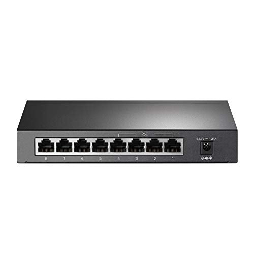 TP-Link TL-SF1008P - V5 - switch - unmanaged - 8 x 10/100 (4 PoE) - desktop - PoE (57 W)