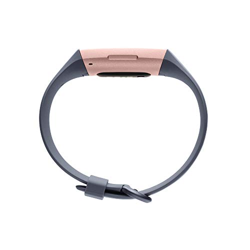 Fitbit Charge 3 - Rose gold - activity tracker with sport band - blue grey - monochrome - Bluetooth - 30 g