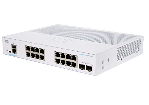 Cisco Business 350 Series 350-16T-E-2G - Switch - L3 - Managed - 16 x 10/100/1000 + 2 x Gigabit SFP - rack-mountable