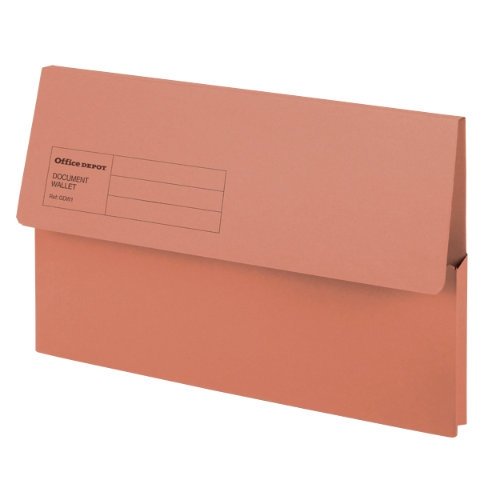 Best Value niceday Manilla Document Wallets Foolscap 250gsm - Orange