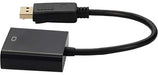 AddOn 8in DisplayPort to VGA Adapter Cable - DisplayPort cable - DisplayPort (M) to HD-15 (VGA) (F) - 20 cm - black