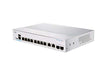 Cisco Business 350 Series 350-8T-E-2G - Switch - L3 - Managed - 8 x 10/100/1000 + 2 x combo Gigabit Ethernet/Gigabit SFP - rack-mountable