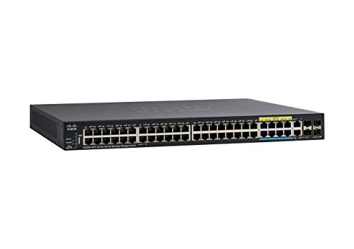 Cisco Small Business SG350X-48PV - Switch - Managed - 40 x 10/100/1000 (PoE+) + 8 x 100/1000/2.5G/5G (PoE+) + 2 x combo 10 Gigabit SFP+ + 2 x 10 Gigabit SFP+ - rack-mountable - PoE+ (740 W)