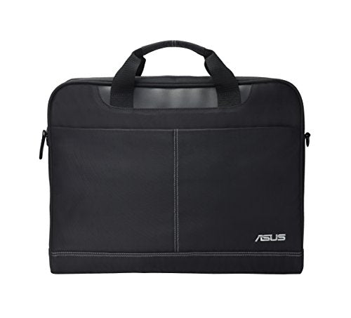 ASUS Nereus 16 Inch Polyester Notebook Black Briefcase with Adjustable and Removable Strap