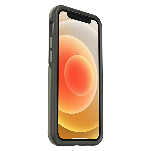 OtterBox Symmetry Series Antimicrobial - Back cover for mobile phone - polycarbonate, synthetic rubber - earl grey - slim design - for Apple iPhone 12 mini