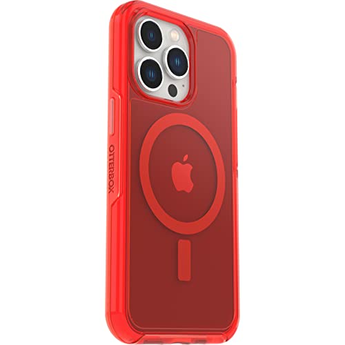 OtterBox Symmetry Plus Clear iPhone 13 Pro In The Red - translucent red