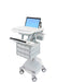 Ergotron StyleView - Cart for notebook / keyboard / mouse (open architecture) - medical - aluminium, zinc-plated steel, high-grade plastic - grey, white, polished aluminium - screen size: 17.3" wide - output: AC 230 V - 66 Ah - Lead Acid