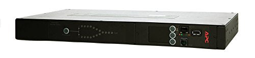 APC Rack Automatic Transfer Switch AP4421 - Redundant switch (rack-mountable) - AC 230 V - Ethernet 10/100, RS-232, USB - output connectors: 12 - 1U - black - for P/N: SCL500RMI1UC, SCL500RMI1UNC, SMTL1000RMI2UC, SMTL750RMI2UC, SMX1500RM2UCNC, SMX750CNC