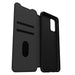 OtterBox Strada Series - Flip cover for mobile phone - leather, polycarbonate - shadow black - for Samsung Galaxy S20+, S20+ 5G