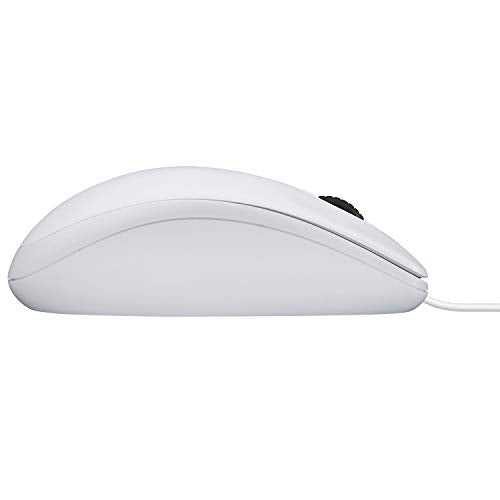 Logitech B100 White Optical Mouse for Business