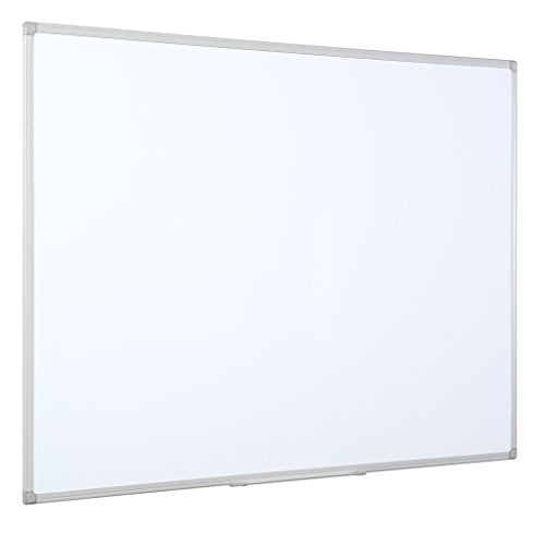 Best Value Bi-Office 1200 x 900mm Aluminium Finish Whiteboard