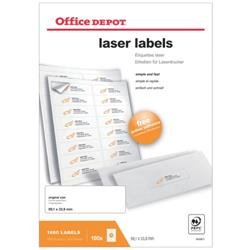 Best Value 16 Label Sheet- Laser Labels(99.1 x 33.9 mm) - 100 x Sheets Rounded Corners-1600 Labels-Q7S